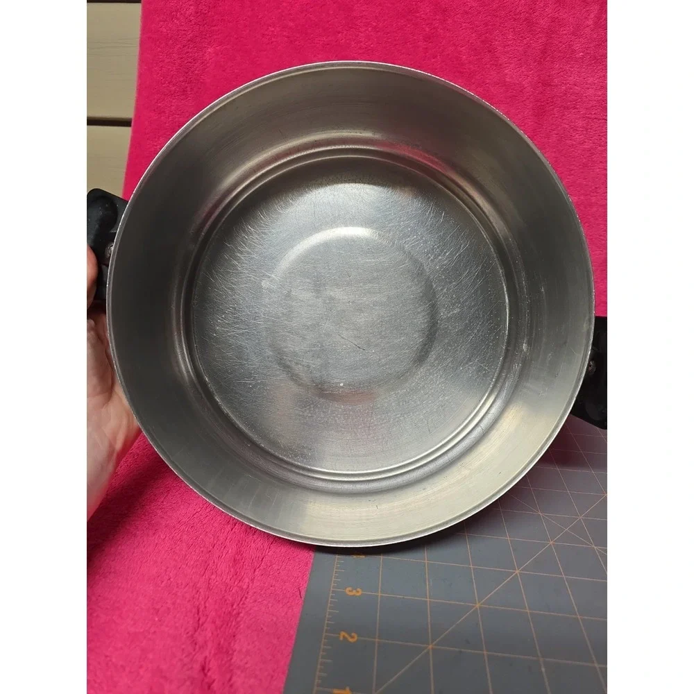Rena Ware Ultra-Ply 3-Ply 18-8 Stainless Dutch Oven Fry Pan 4Q Dome Skillet Lid